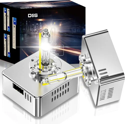Vista 11 de Bombilla de Faros Delanteros HID Xenón D1S, Bombillas D1S 6000k Blanco Frío, 35W Haz Alto Bajo 66144 66140 85140 85415 Reemplazo de Faro Delantero