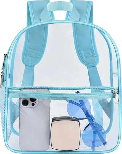 Vista 15 de Mochila transparente USPECLARE aprobada para estadio 12×6×12, Bolso transparente resistente al agua para eventos de estadio, conciertos, trabajo
