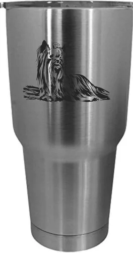 Vista 285 de Cairn Terrier - Vaso grabado con temática de perro, 30 onzas