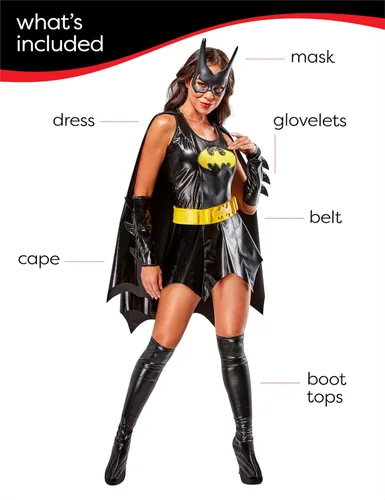 Vista 5 de Rubies DC Comics Superheroes: vestido de disfraz de Batgirl para adultos