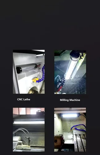 Vista 5 de Iluminación de máquina LED de 10 W QUJILINE Luces de tubo de fresado CNC Torno de perforación Máquina Led Luz de trabajo Lámpara a prueba