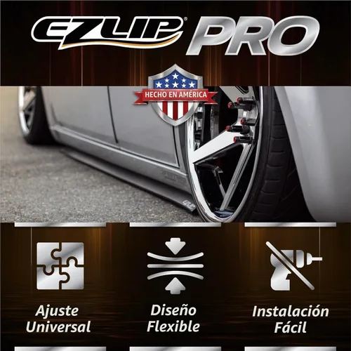 Vista 2 de EZ Lip - Faldas laterales PRO Kit universal de efectos de suelo con panel basculante y protector de 2 pulgadas
