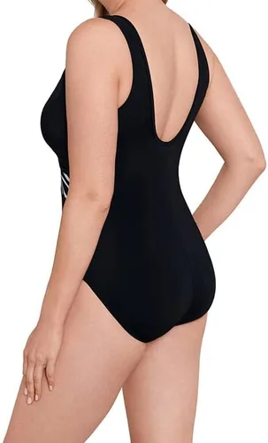 Vista 4 de Longitude Traje de baño de una pieza para mujer, de imitación