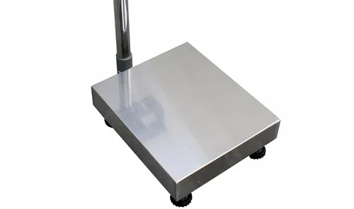 Vista 2 de SellEton SL-915-Series NTEP, báscula de banco legal para el comercio con encimera de banco de acero inoxidable y software libre, 12" x 12