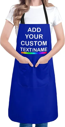 Vista 9 de Delantal personalizado Añadir imagen Texto Nombre Diseño personalizado Cocina Delantales de cocina