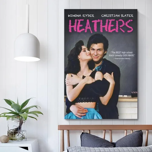 Vista 5 de Heathers - Póster de lienzo de película y álbum de música, pintura de pared, estética, decoración de habitación, 08 x 12 pulgadas (7.9 x 11.8 in)