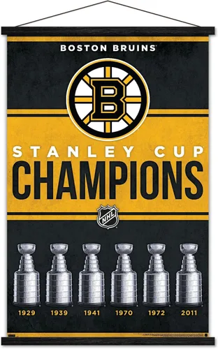 Vista 7 de Trends International NHL Boston Bruins - Póster de pared con marco magnético de Champions 23