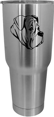 Vista 347 de Cairn Terrier - Vaso grabado con temática de perro, 30 onzas