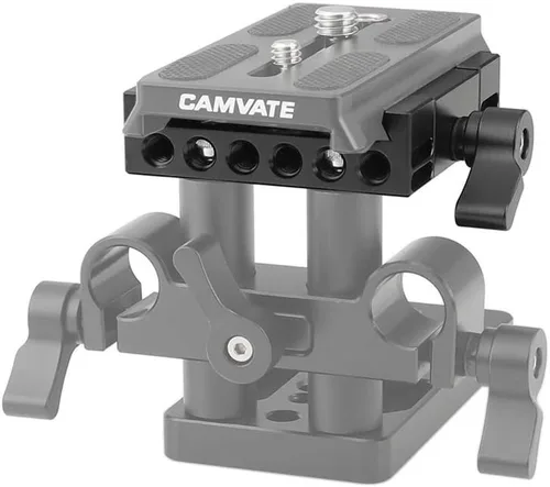 Vista 3 de CAMVATE Placa base de liberación rápida compatible con trípode Manfrotto 577/501 - 2406
