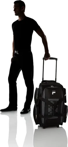 Vista 8 de Fila Bolsa de lona ligera de 22" con ruedas, Negro -, Bolsa de lona ligera de 22" con ruedas