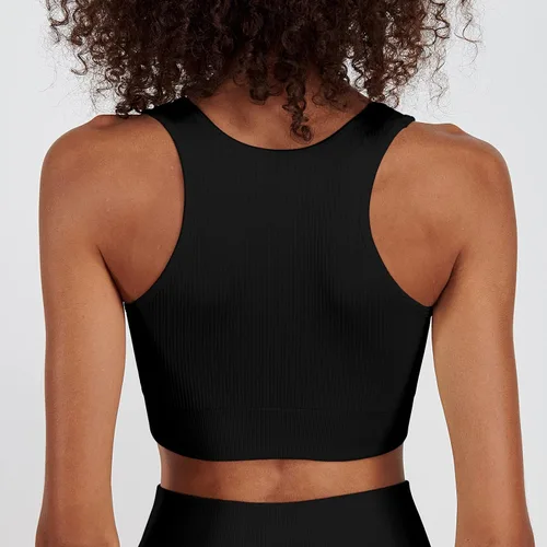 Vista 4 de Trajes de entrenamiento para mujer, 2 piezas, sin costuras, con un hombro, sexy, brasier de cintura alta, pantalones cortos de yoga para correr