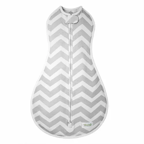 Vista 15 de Woombie Original Pink Blush Chevron One-Step manta de bebé, Pink Blush