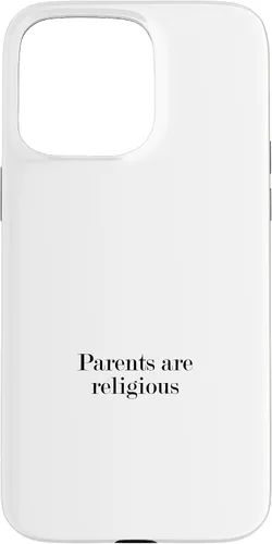 Vista 28 de iPhone 16 Parents are religious Case