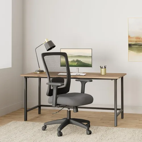 Vista 2 de Alera ALE Envy Series Silla multifunción de malla con respaldo alto, color negro