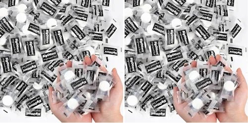 Vista 9 de BigOtters 100 toallas comprimidas, toallas faciales desechables para suministros de limpieza de viajes, toallitas expandibles