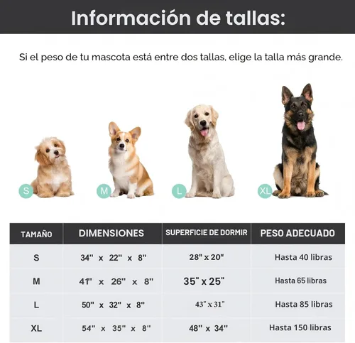 Vista 5 de Cama elevada refrescante para perros con protectores de piso antideslizantes y malla transpirable, hamaca cuna elevada para interiores y exteriores