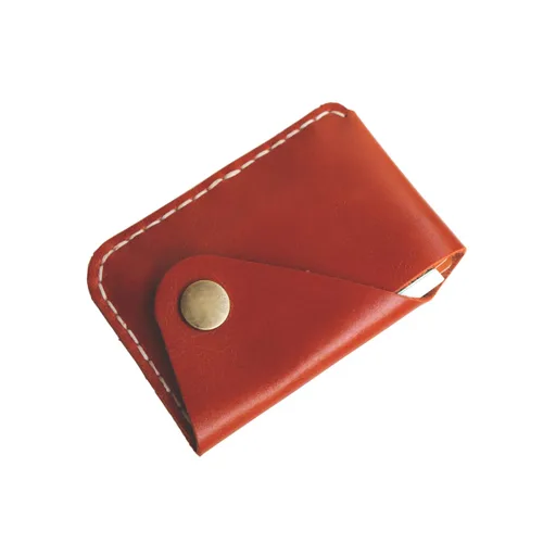 Vista 6 de Handmade Minimalist leather Card Case Wallet Front Pocket Card Holder card pack organization