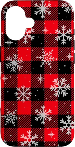 Vista 31 de iPhone 13 Copos de nieve caída nieve nieve Navidad invierno rojo cuadros caso