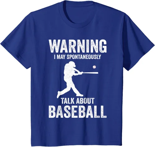 Vista 7 de Warning I May Talk About Baseball Player - Camiseta divertida de béisbol