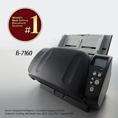 Vista 4 de Fujitsu Escáner alimentado con hojas Fi-7160 - Óptico de 600 Dpi - Color de 24 bits - Escala de grises de 8 bits - Pulgadas Usb Categoría