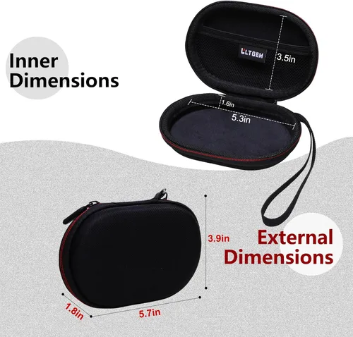 Vista 3 de LTGEM - Funda para auriculares inalámbricos Beats Flex, compatible con auriculares intrauditivos con cable JBL Endurance Run 2, solo funda