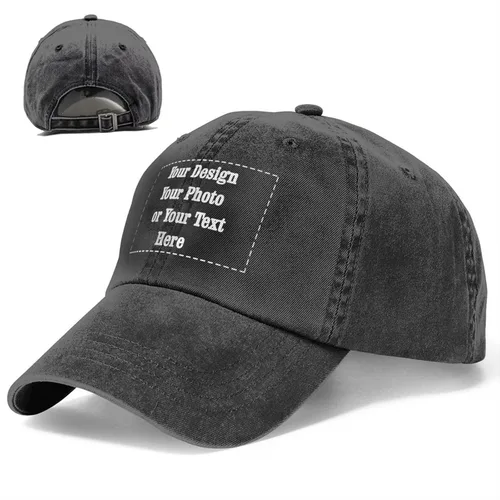 Vista 3 de Gorra de béisbol personalizada para hombres y mujeres, diseño personalizado de tu propio texto, foto nombre, sombrero de camionero ajustable