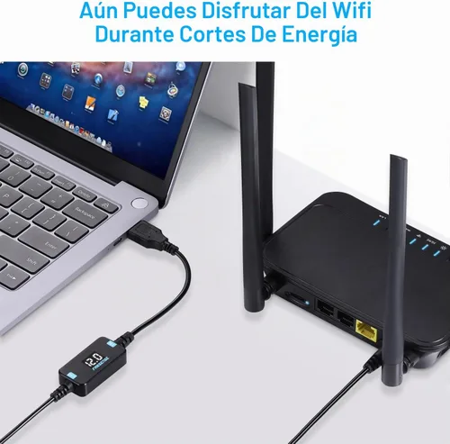Vista 2 de FARSENSE Cable de alimentación USB CC de 5 V a 12 V (3 pies), adaptador USB C a CC de 12 V con conector de CC de 0.217 x 0.098 in