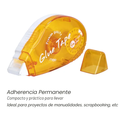 Vista 2 de Paquete de 12 rodillos de cinta de doble cara, cinta para álbumes de recortes, dispensador de cinta adhesiva permanente para manualidades