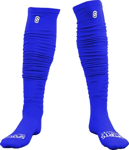 Vista 2 de Sports Unlimited Gameday Drip Scrunch - Calcetines deportivos acolchados extra largos para jóvenes y adultos, se venden como un par