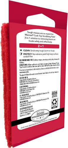 Vista 8 de Weiman Productos Cook Top Scrubbing Pad, 3 unidades, 6 por caja