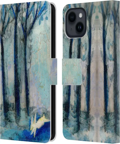 Vista 8 de Head Case Designs Officially Licensed Wyanne Half Light Nature 2 Leather Wallet Case Compatible with Apple iPhone 15