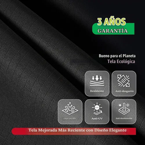Vista 3 de F&J Outdoors Cubierta para parrilla para barbacoa, negro, 48 pulgadas