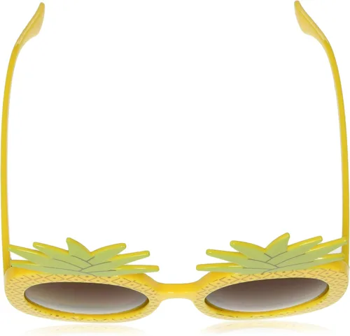 Vista 4 de CC348 - Lentes de sol redondos con protección UV para mujer, regalos de moda para ella, 2.028in, Amarillo