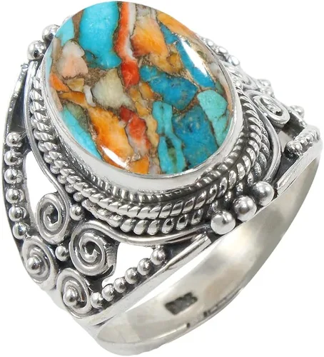 Vista 28 de Anillo de Plata Esterlina 925 para Mujeres con Piedra Preciosa Natural, Anillo de Compromiso de Plata Esterlina, Piedra Natal de Junio con Engaste