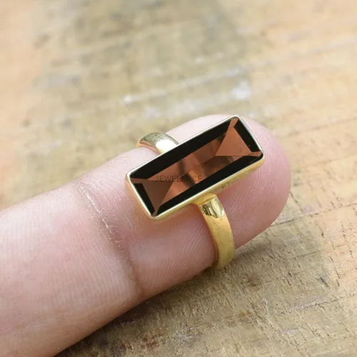 Vista 89 de Anillo de plata de ley maciza superpuesta de oro amarillo de 18 quilates para mujer, anillo de compromiso de plata esterlina, juego de bisel