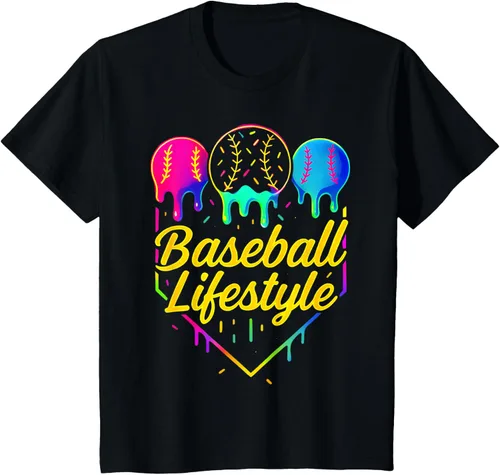 Vista 43 de Baseball Life Style 101 - Camiseta de béisbol para jóvenes