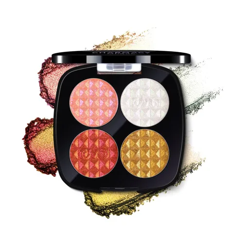 Vista 33 de CHARMACY Star Bomb - Sombra de ojos multicolor con purpurina, paleta de sombras de ojos que cambian de color, sombras de ojos en crema altamente