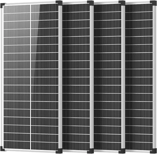Vista 23 de Panel solar bifacial de 100 W, tipo N 12 V, 18 BB, 25 % de alta eficiencia A+ de celda monocristalina IP68, panel solar impermeable para caravana