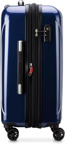 Vista 5 de DELSEY Paris Helium Aero - Juego de 2 maletas rígidas expansibles con ruedas giratorias, Azul cobalto