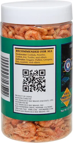 Vista 2 de San Francisco Bay Brand Alimento de pescado krill liofilizado, totalmente natural, cosechado de forma sostenible, camarones secos con alto contenido