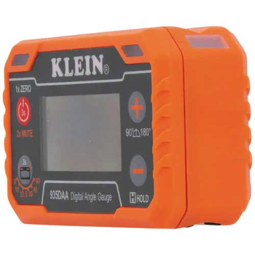Vista 10 de Klein Tools 935DAA Medidor electrónico digital de nivel y ángulo, alerta LED, ángulos de medición y ajuste, rangos de 0-90 y 0-180 grados