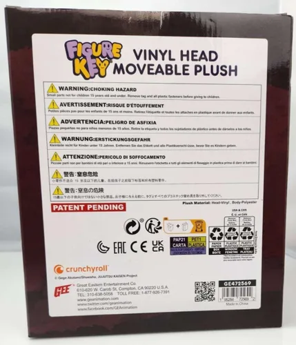 Vista 3 de Great Eastern Entertainment FigureKey Jujutsu Kaisen Megumi Fushiguro 2 Cabeza de plástico movible Ver felpa 8" H