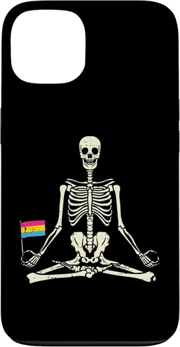 Vista 7 de Skeleton Yoga Pansexual Flag Yogi Asana Pan Pride LGBT Gift Case for iPhone 17