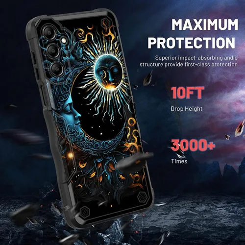 Vista 114 de Funda para Galaxy A14 5G, [Doble Capa][Protección contra Caídas de Grado Militar de 10 Pies] [Antideslizante] Funda Resistente a Prueba de Golpes