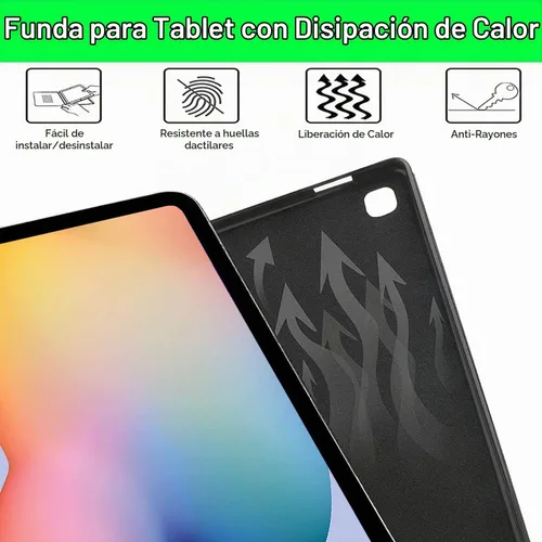 Vista 8 de Funda para teclado para Samsung Galaxy Tab S6 Lite de 10.4 pulgadas 2024 2022/2020 SM-P610/P613/P615/P619, funda para teclado Bluetooth inalámbrico