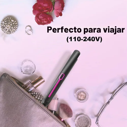 Vista 6 de Mini plancha plana para cabello corto y flequillo, plancha plana pequeña de 0.7 pulgadas para viajes Plancha plana pequeña de 0.7 pulgadas
