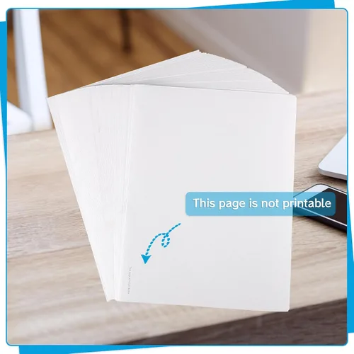 Vista 3 de 100 hojas de papel de impresora térmica de 8.5 x 11 pulgadas, tamaño carta
