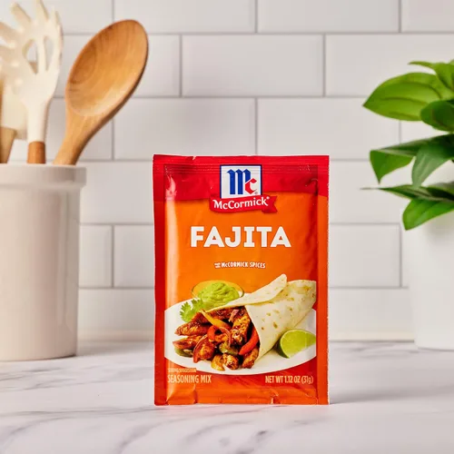 Vista 14 de McCormick Mezcla de condimentos, para fajitas estilo restaurante en casa. Se puede utilizar con: pollo, filete, camarones, verduras, 1.12 oz