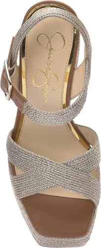 Vista 5 de Jessica Simpson Brycen - Sandalias de tacón alto con plataforma para mujer