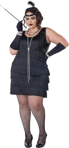 Vista 3 de California Costumes disfraz estilo moda charlestón talla grande, para mujer